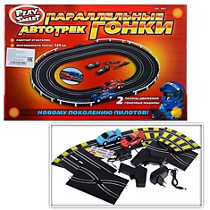 Автотрек 0807 "Параллельные гонки" (125 см.) от сети 220в, в коробке